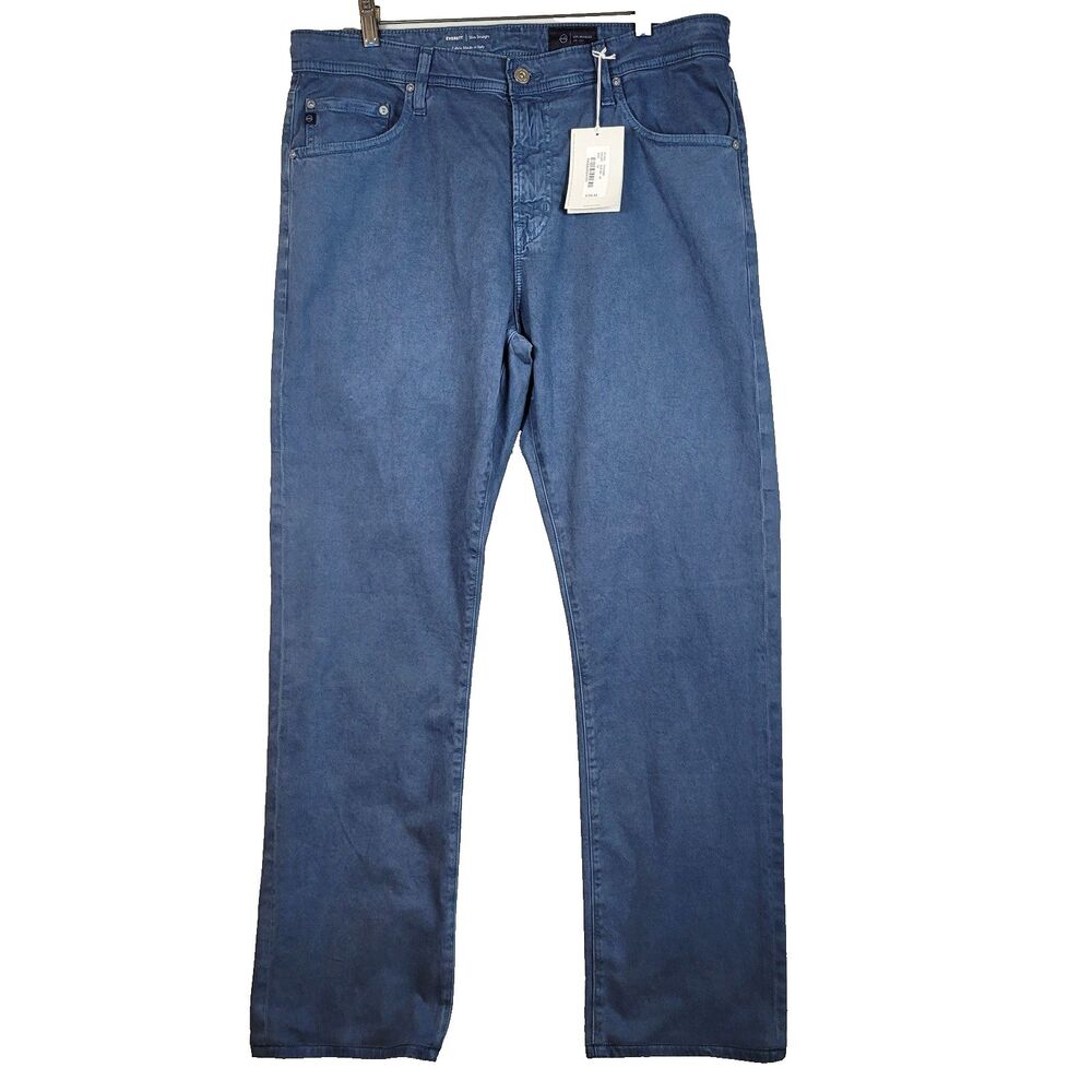NWT AG Adriano Goldschmied 36x31 Sueded Sateen Slim Straight Everett Men's Pants